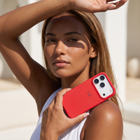 Red Personalized Liquid Silicone iPhone Case