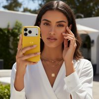 Yellow Leather iPhone Case