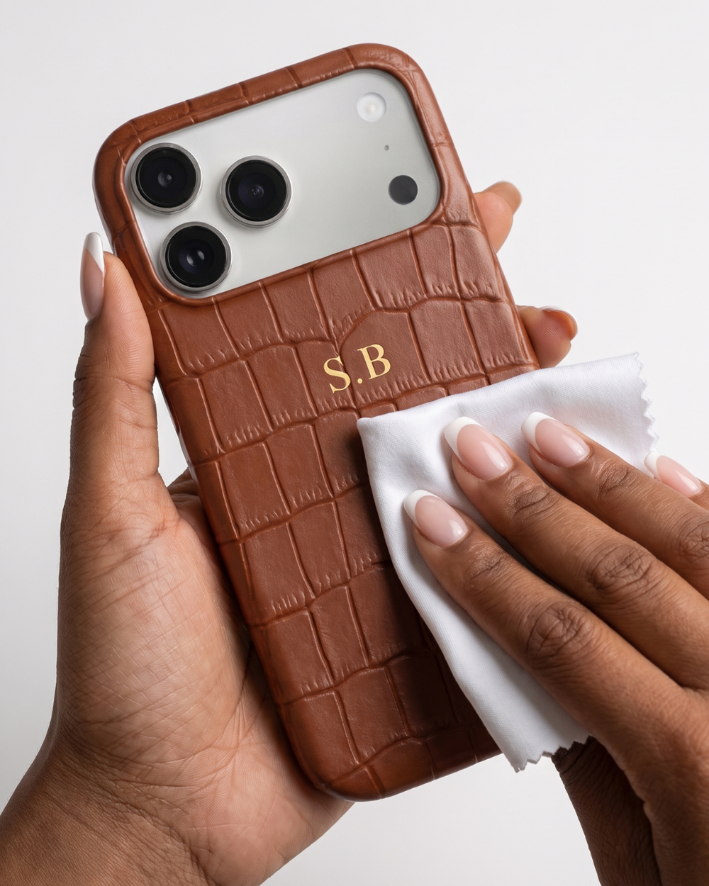 Red Crocodile Texture Personalized Leather iPhone Case