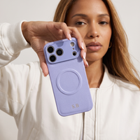 Blue Personalized Magnetic Leather iPhone Case