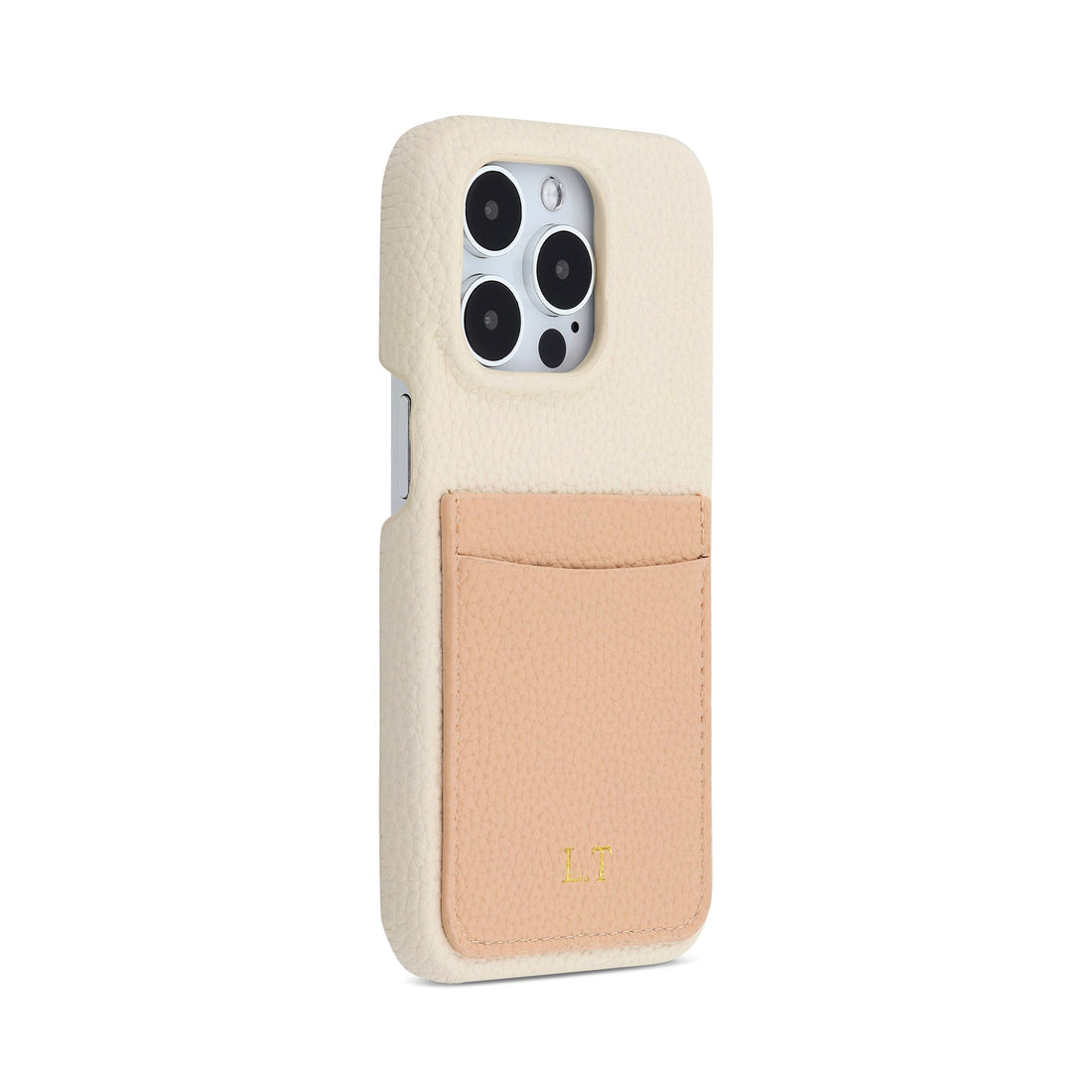 White-pebble-leather-iphone-case-with-card-holder