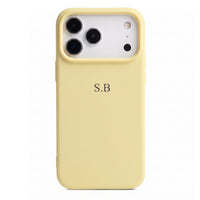 Yellow Personalized Liquid Silicone iPhone Case