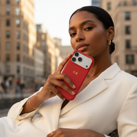 Red Leather Snake iPhone Case