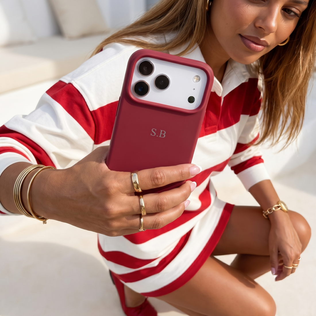Wine Personalized Liquid Silicone iPhone Case