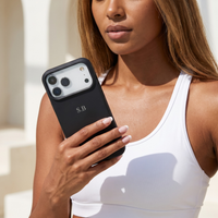 Black Personalized Liquid Silicone iPhone Case