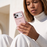 Pink Personalized Liquid Silicone iPhone Case