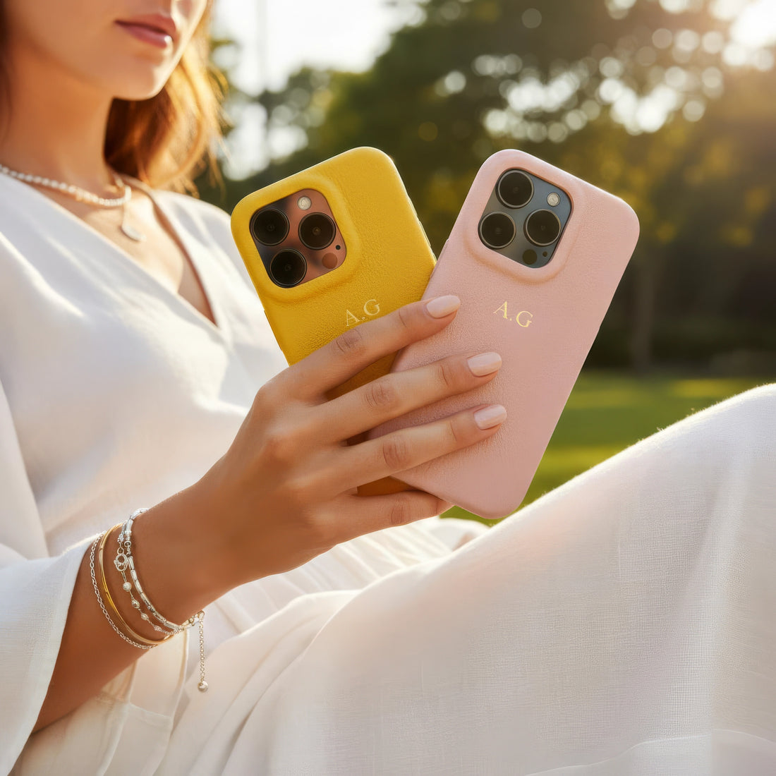 Yellow Leather iPhone Case