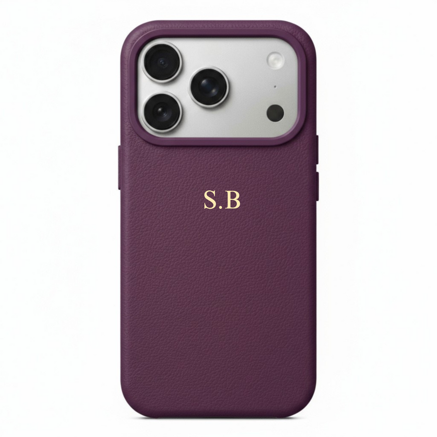 Purple Magnetic Leather iPhone Case
