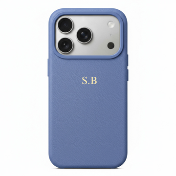 Light Blue Magnetic Leather iPhone Case