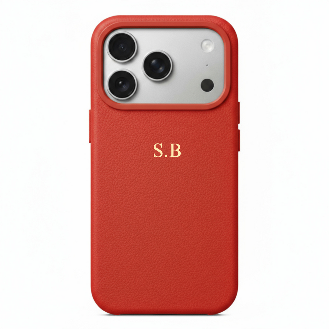 Red Magnetic Leather iPhone Case