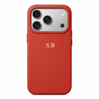 Red Magnetic Leather iPhone Case
