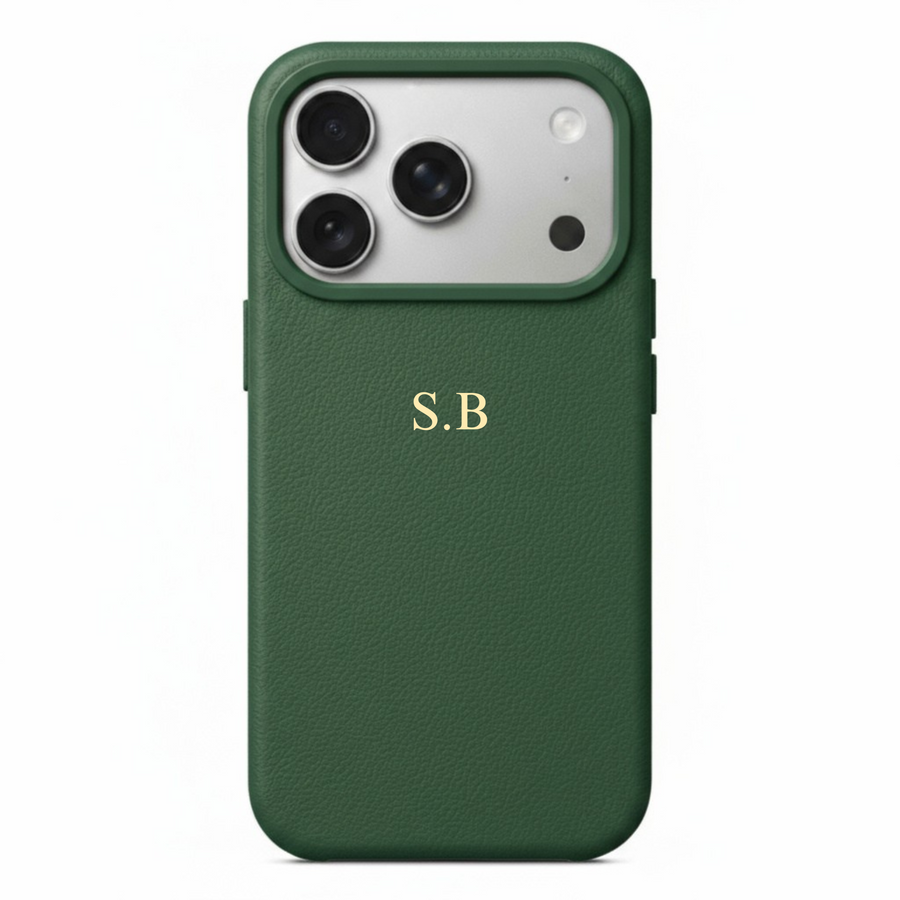 Green Magnetic Leather iPhone Case