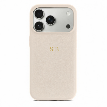 White Leather iPhone Case