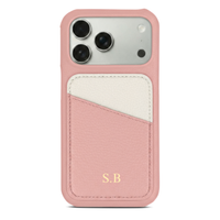 Pink iPhone Case with Card Holder Two Colors