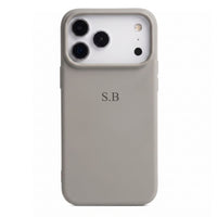 Gray Personalized Liquid Silicone iPhone Case