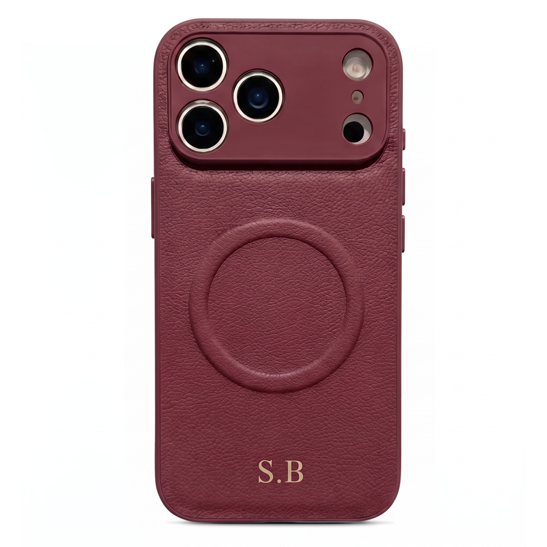 Wine Personalized Magnetic Leather iPhone Case