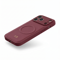 Wine Personalized Magnetic Leather iPhone Case