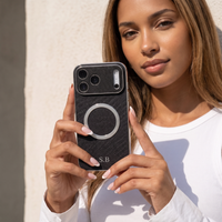 Black Personalized Magnetic Leather iPhone Case