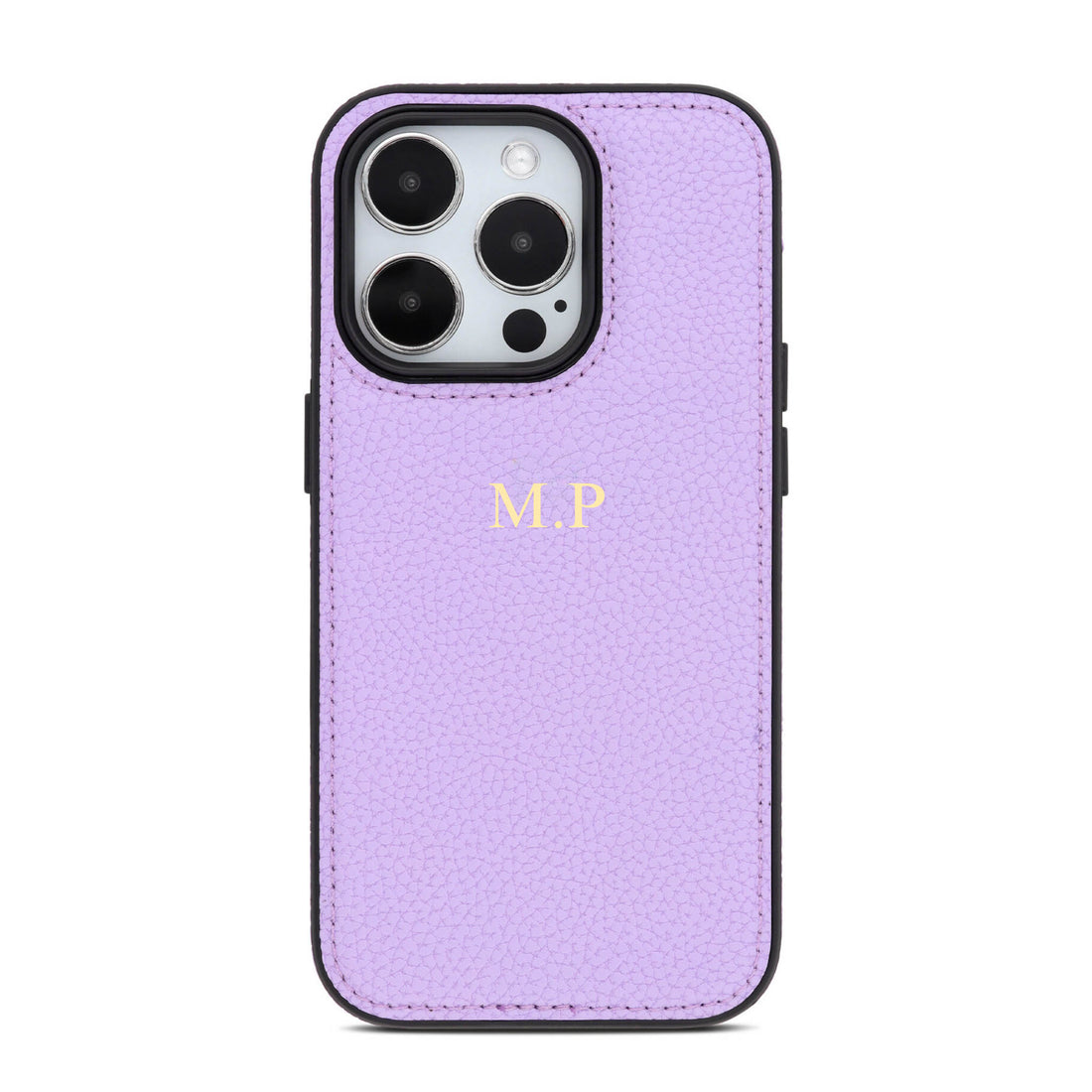 Purple Leather iPhone Case with Your Monogram
