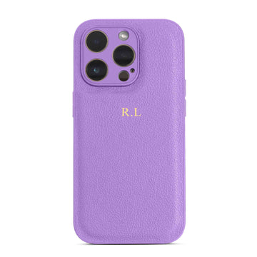 Purple Leather iPhone Case