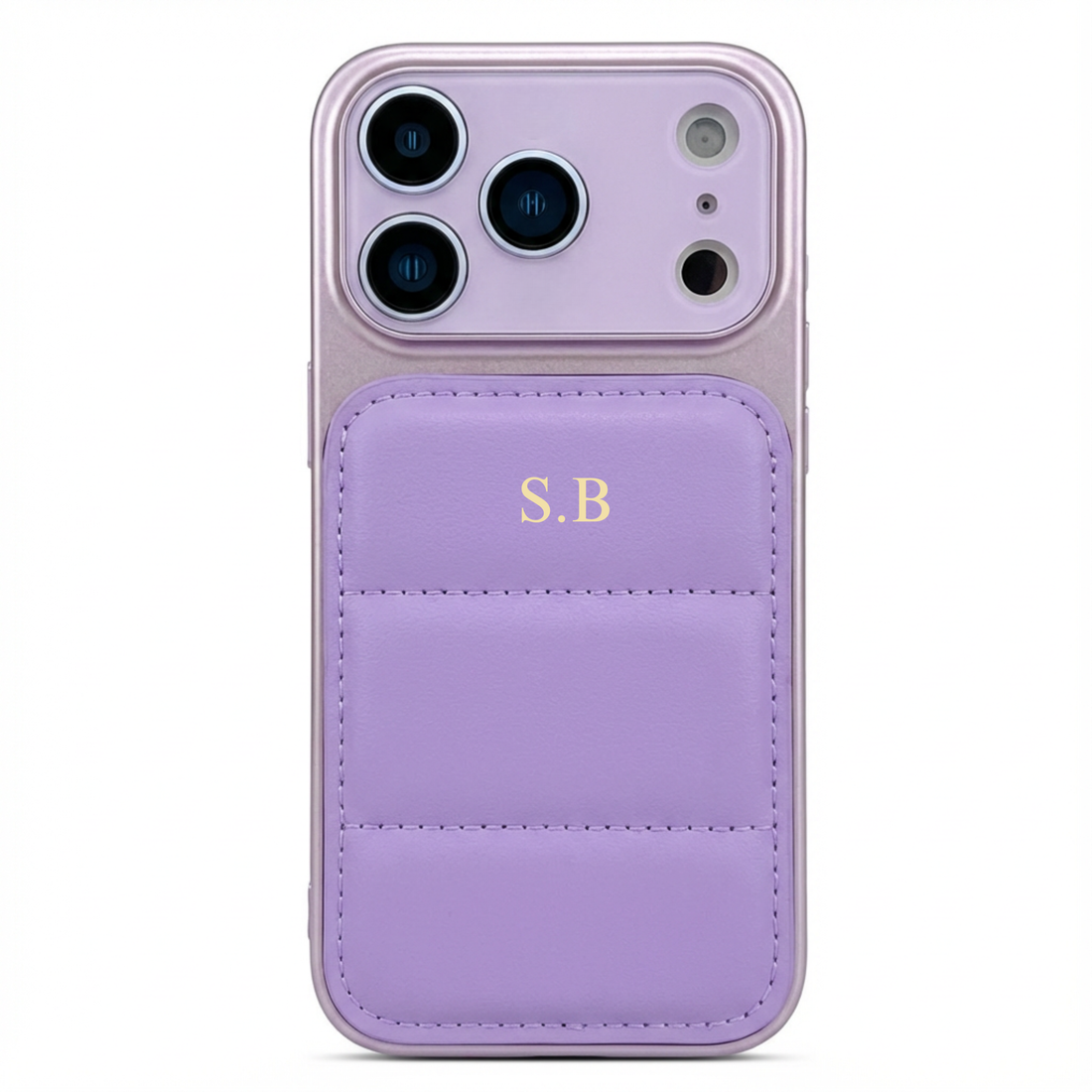 Purple Personalized iPhone Leather Case
