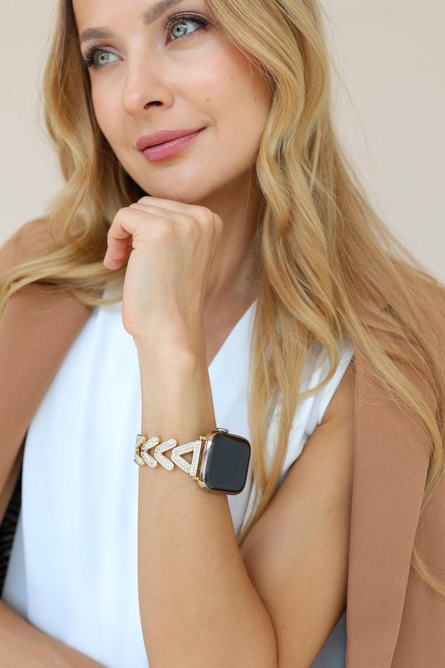 Aria Crystal Metal Band - Snap Bands