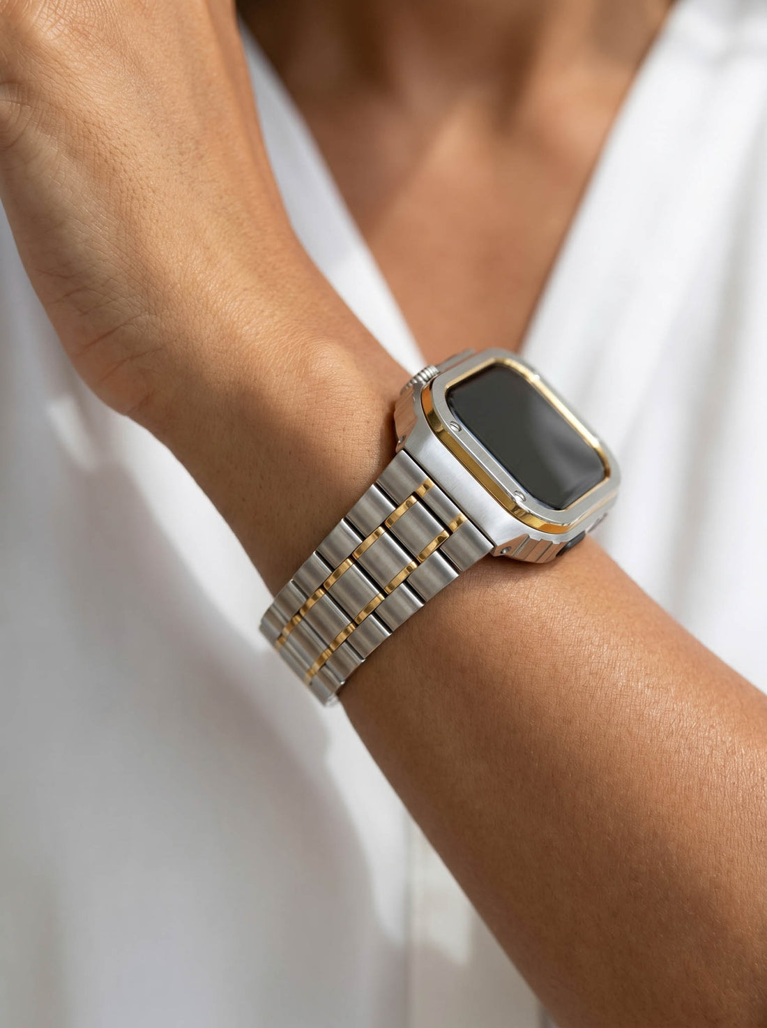 LUXURY WATCH BAND AND CASE COVER SET