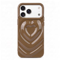 Beige 3D Heart Design iPhone Case - #Snap Bands#