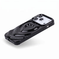 Black 3D Heart Design iPhone Case - #Snap Bands#