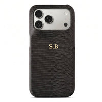 Black Leather Snake iPhone Case - #Snap Bands#