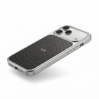 Black Personalized Magnetic iPhone Case With Leather - Snap Bands