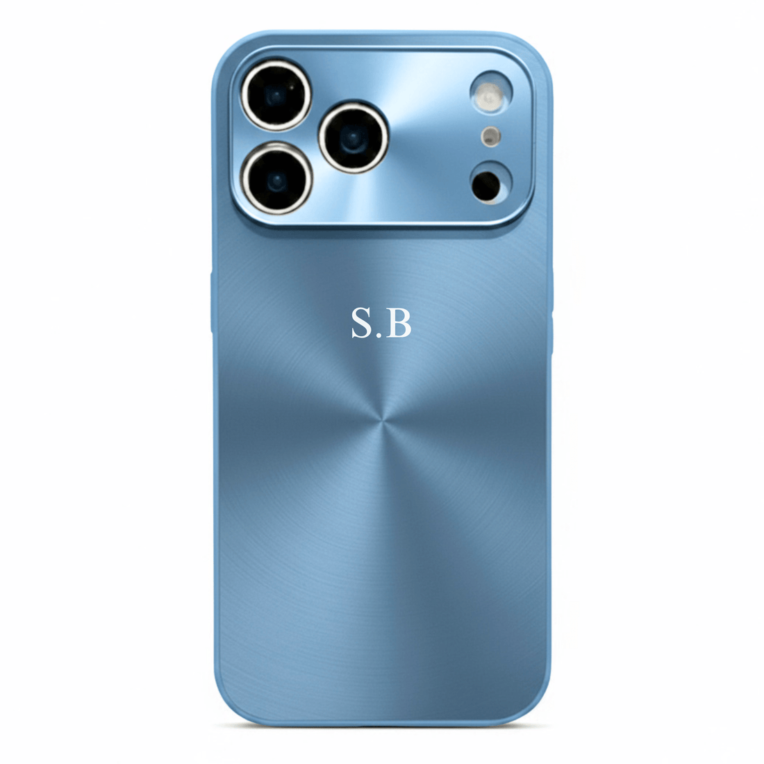 Blue Flashy Alu iPhone Case - Snap Bands
