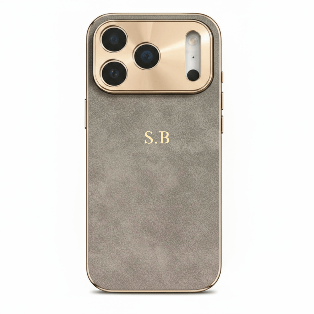 Blue Lambskin Leather Custom iPhone Case - Snap Bands