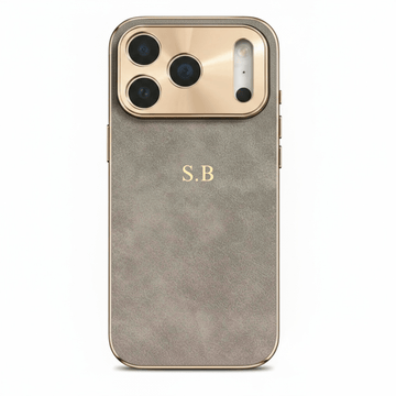 Blue Lambskin Leather Custom iPhone Case - Snap Bands