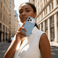 Blue Leather Snake iPhone Case - Snap Bands