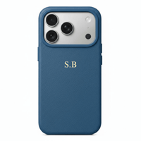 Blue Magnetic Leather iPhone Case - Snap Bands