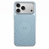 Blue Personalized Magnetic iPhone Case With Leather - Snap Bands
