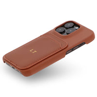 Brown iPhone Case with Card Holder - #Snap Bands#