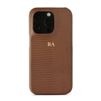 Brown Leather Croc iPhone Case - #Snap Bands#