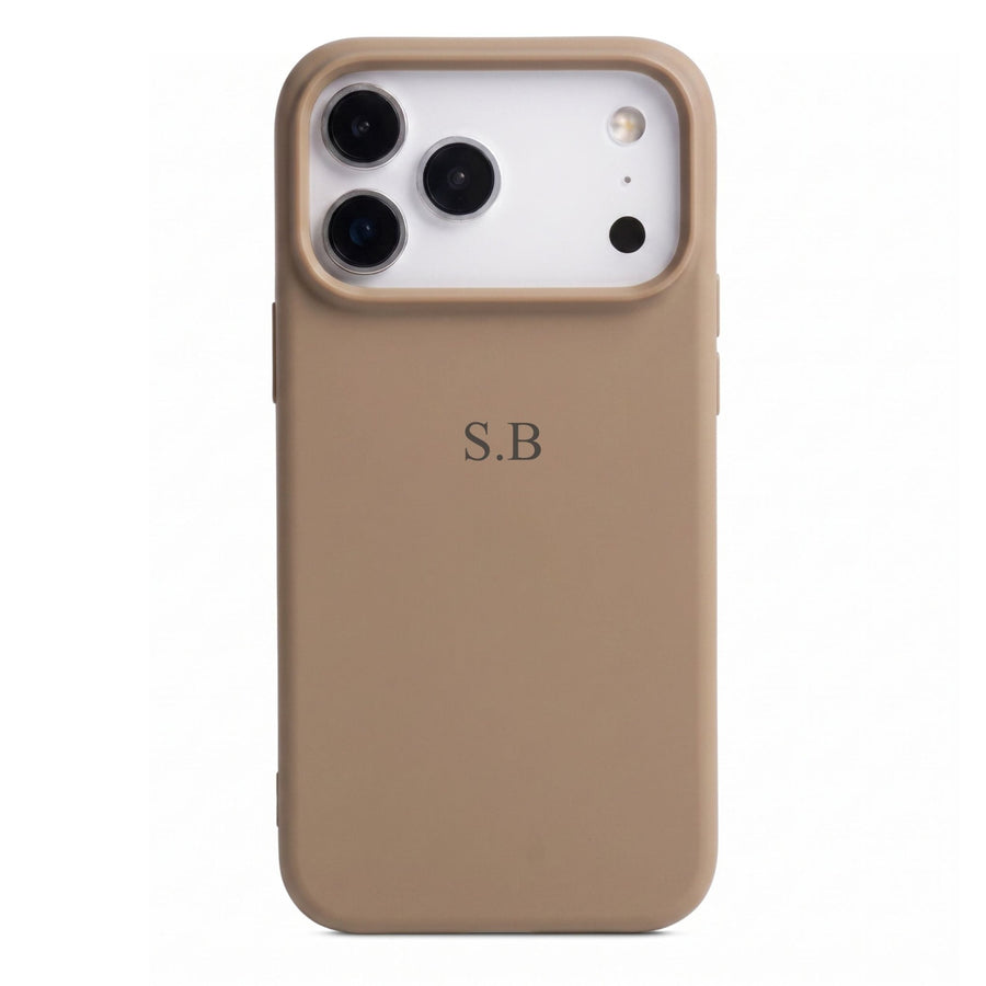 Brown Personalized Liquid Silicone iPhone Case - Snap Bands