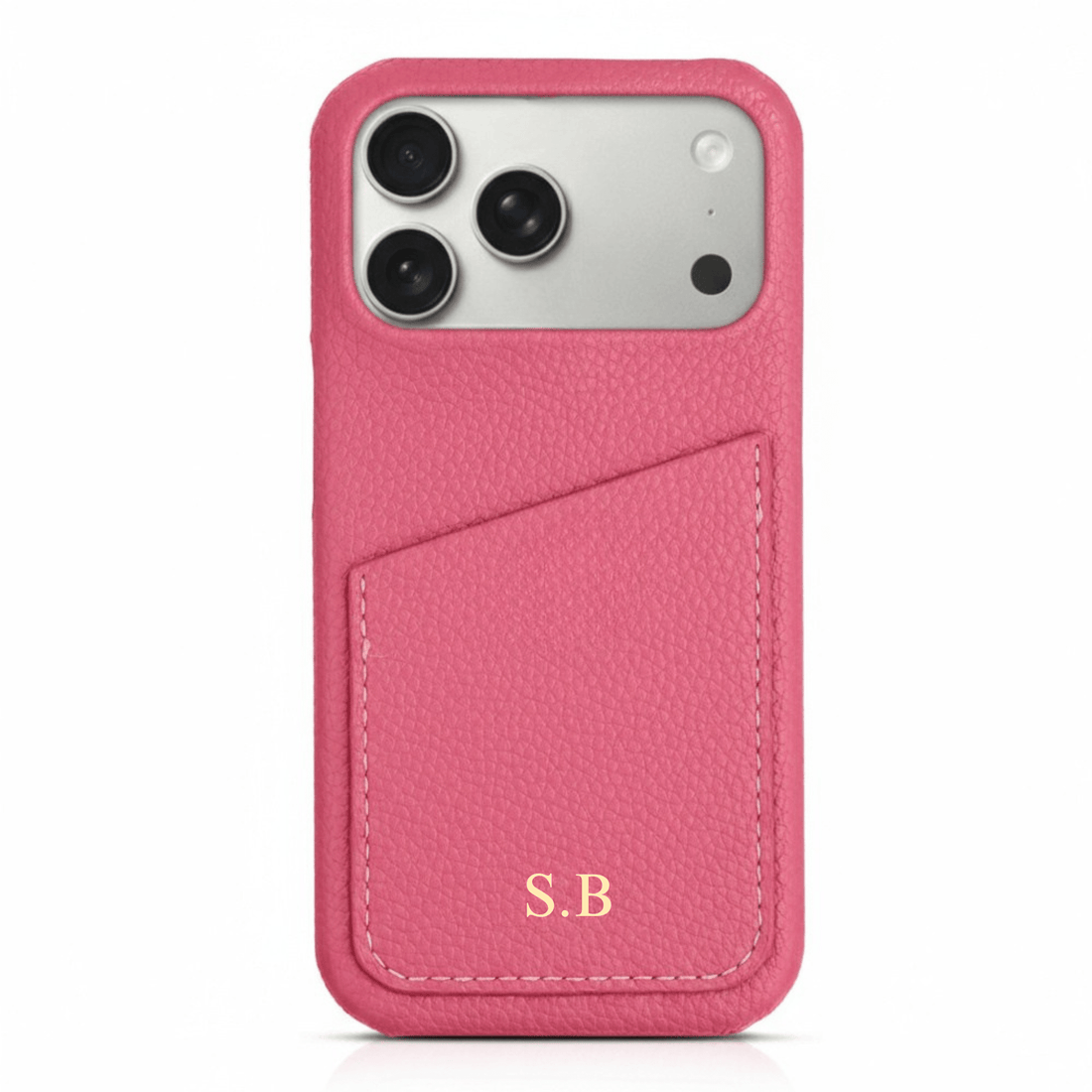 Card Holder Leather iPhone Case - Snap Bands