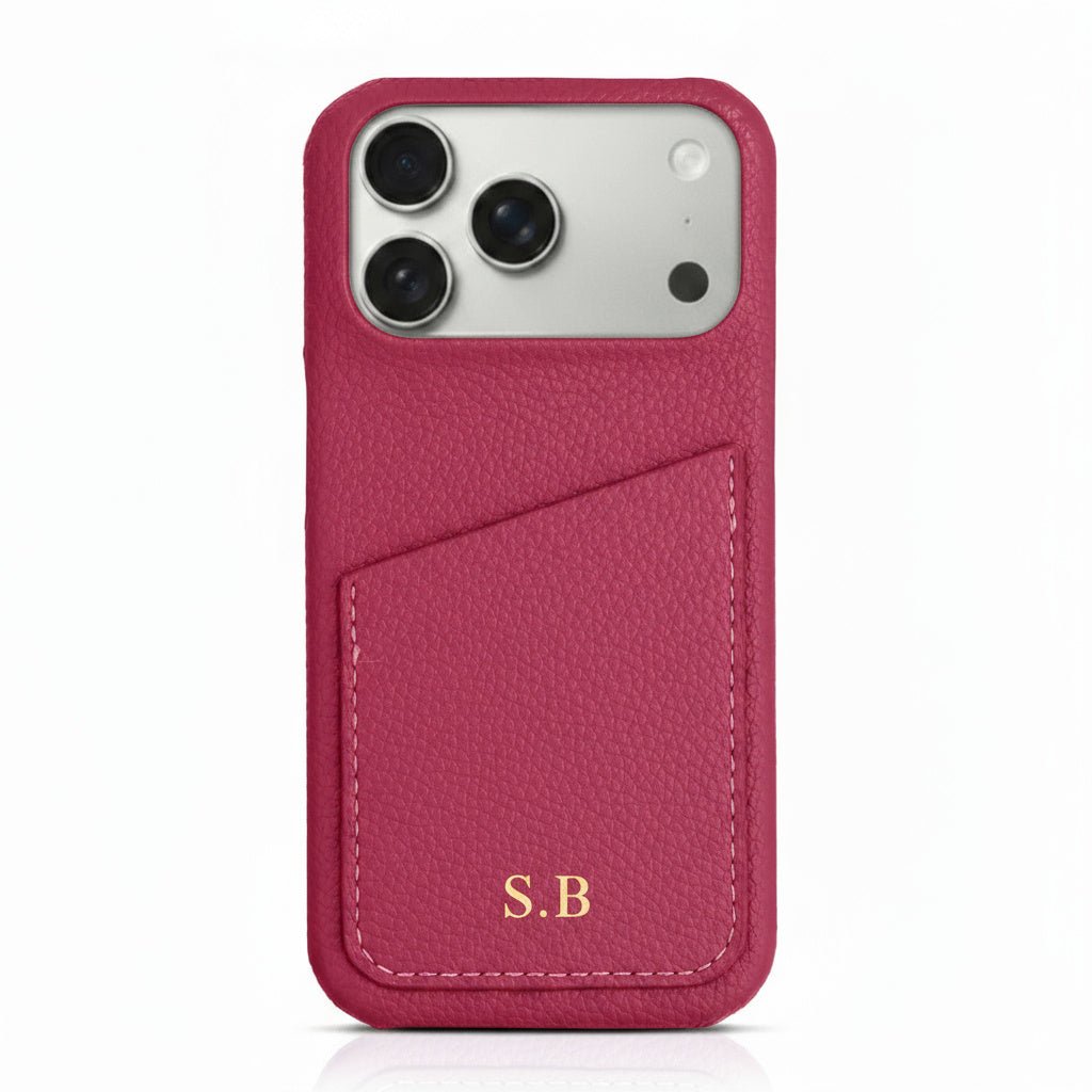 Card Holder Leather iPhone Case - Snap Bands