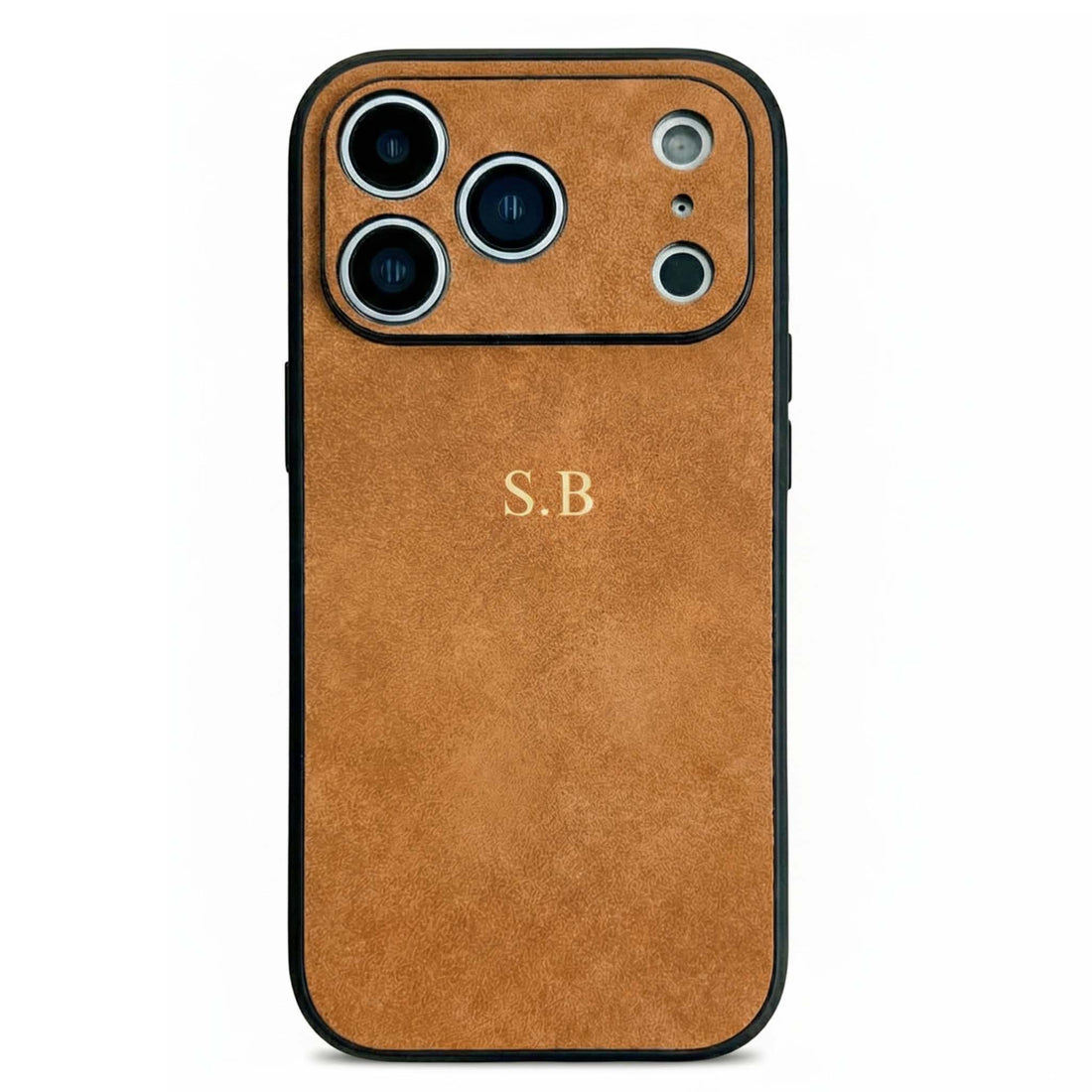 Brown Suede iPhone Case