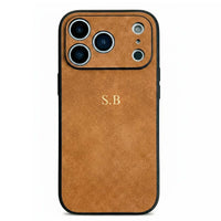 Brown Suede iPhone Case