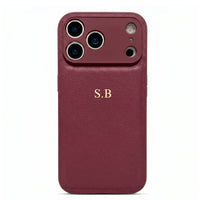 Wine Personalized Leather iPhone Case