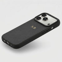 Black Magnetic Leather iPhone Case