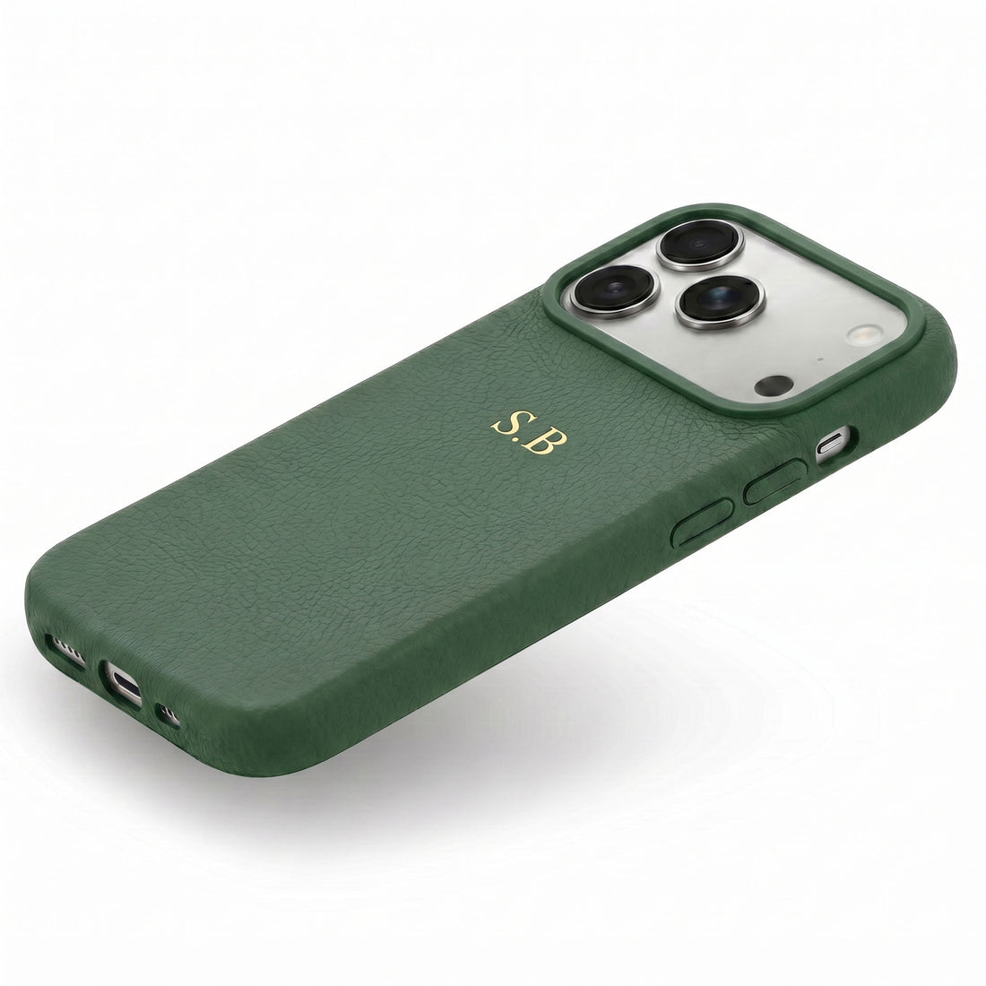 Green Magnetic Leather iPhone Case