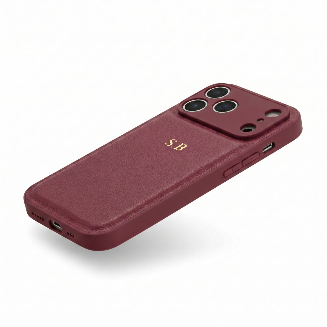 Wine Personalized Leather iPhone Case