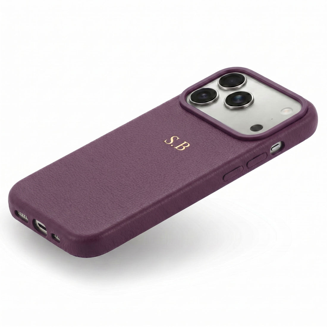 Purple Magnetic Leather iPhone Case