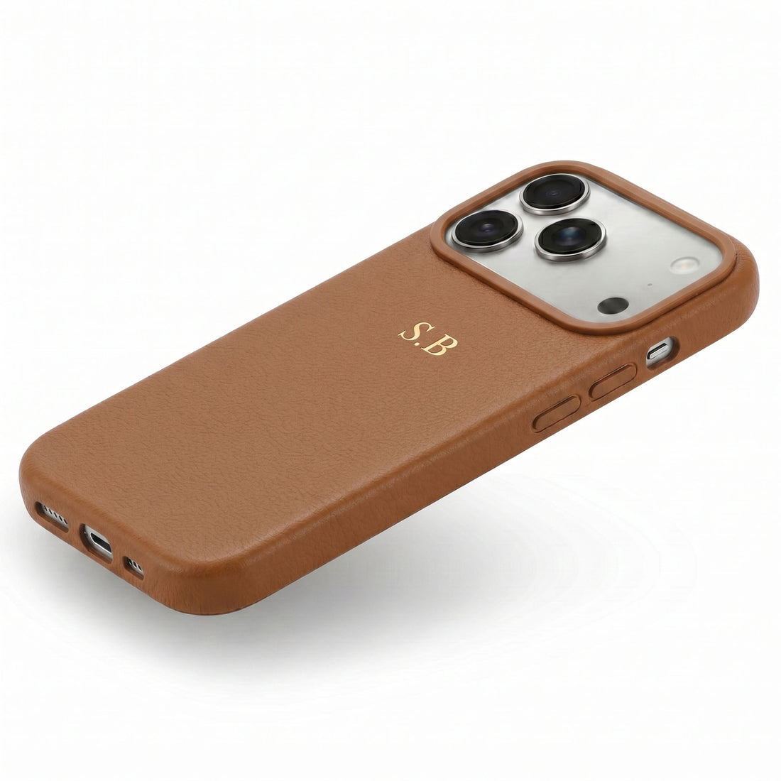 Dark Brown Magnetic Leather iPhone Case